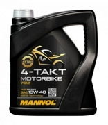 MANNOL MN78124 Масло моторное MANNOL 7812 MOTORBIKE 4-TAKT 4L
