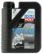 LIQUI MOLY 1521 LiquiMoly НС-синт. мот.масло д/4-т.мотоц. Motorbike 4T Street 10W-40 SN MA2 (1л)